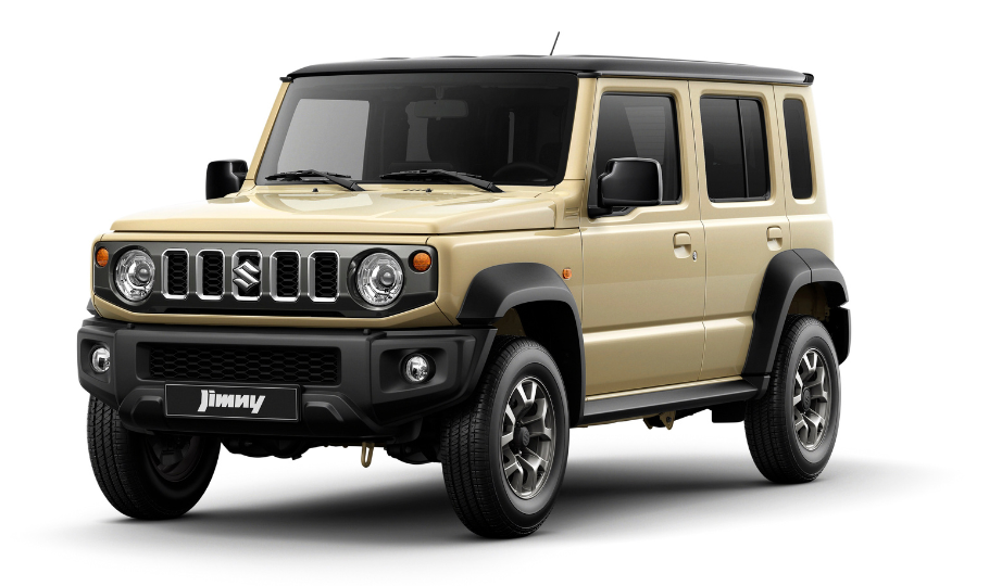 SASA-Jimny-5-Door-Chiffon-Ivory-Metallic-Bluish-Black-Pearl